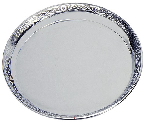 Pewter plate salver - pewter,