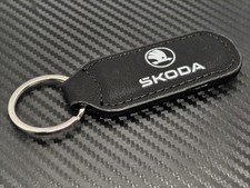 Skoda Faux Leather Keyring