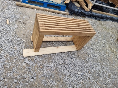Wooden bench garden patio - wooden,