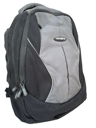 Samsonite black grey backpack - black,