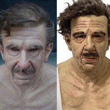 2025 Latex Old Man Face Mask