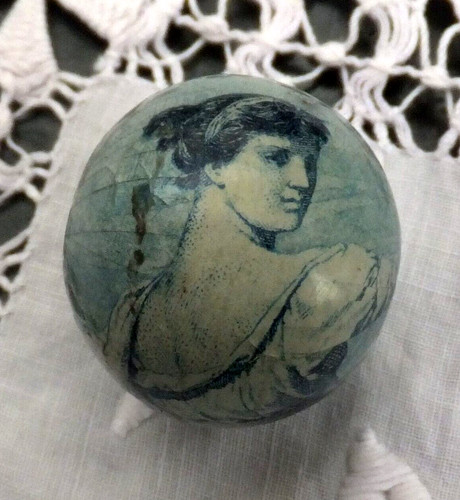 German marble edwardian lady - german,