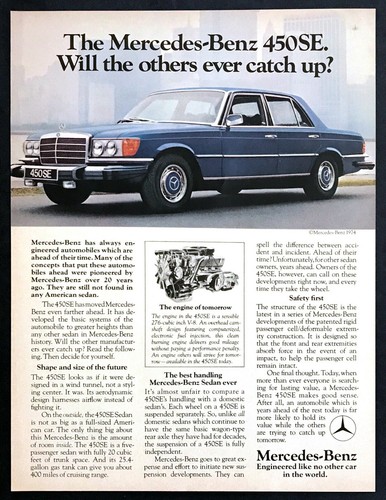 1975 mercedes benz 450se sedan - 450se,