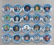 CARDIFF CITY  FC LEGENDS (SET 2 ) BADGES  X 20  38mm in size