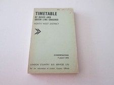 Timetable London Country Bus