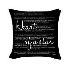 Heart of a star - Oasis  - Song Lyric Cushion Cover