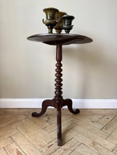 French bobbin pedestal - table,
