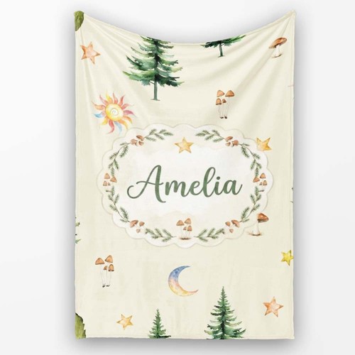Soft fleece blanket watercolor - soft,