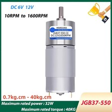 JGB37-550 DC Geared Motor 6V