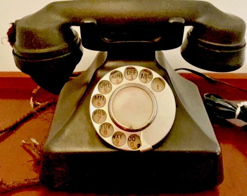 Gec rotary dial telephone - gec,