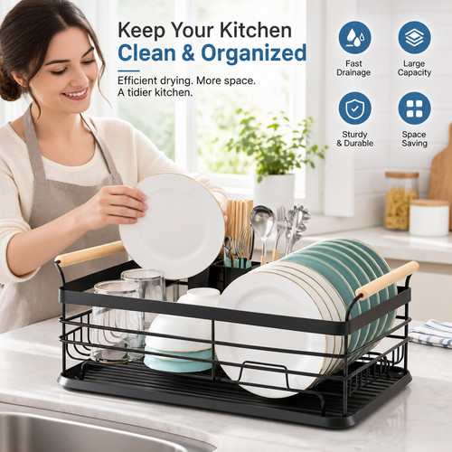Metal dish drainer - metal,