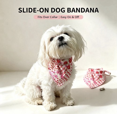 Dog bandana slide - dog, collar