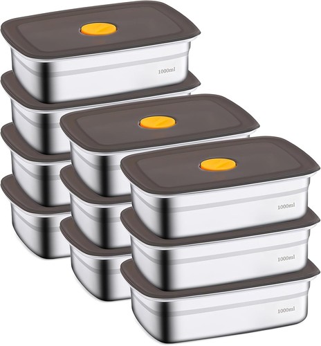 Pack stainless steel food - 10,