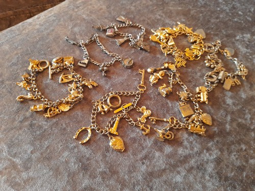 Job lot charm bracelet - job,