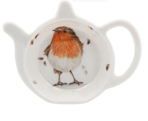 Robin garden bird teabag - teabag, tidy