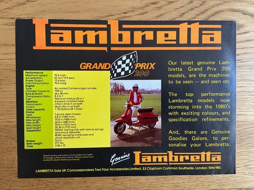 Lambretta grand prix - lambretta,