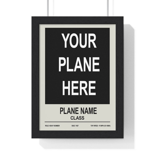 Personalised plane print - personalised, |