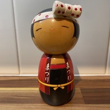 Delightful Wasshoi Kokeshi Doll ‘Festival Girl’ 14cm - Usaburo - Made in Japan