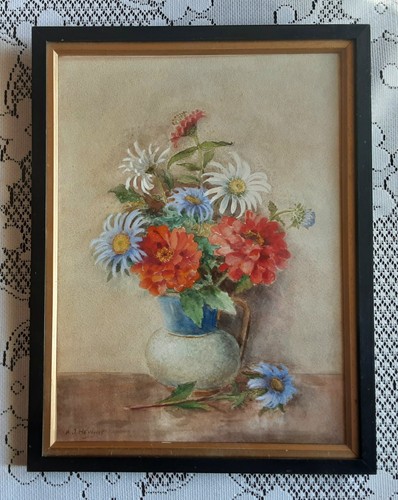 Vintage watercolour about - ,