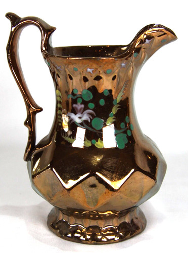 Large antique copper lustre - antique,