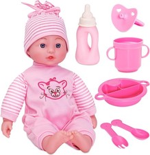 Molly Dolly Crying Laughing Talking Baby Doll Soft Bodied New-Born Dressed Girl