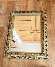 Colonial Style Platic Gilded Framed Mirror