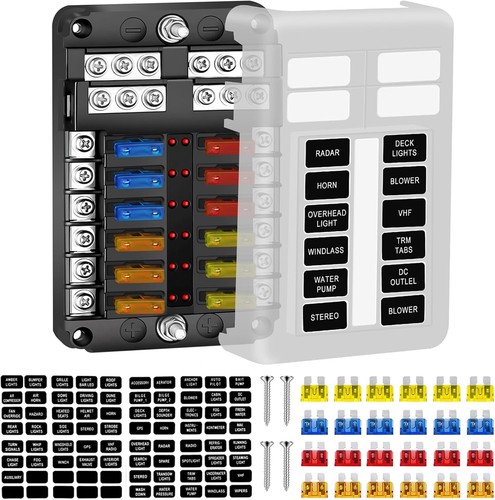 Way fuse box blade - 12,