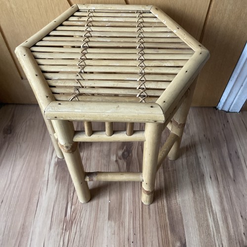 Vintage hexagonal bamboo side - vintage,