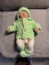 Hand Knitted Jacket Hat and