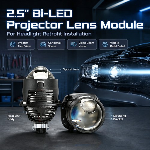 Auxbeam bi led headlight - auxbeam,
