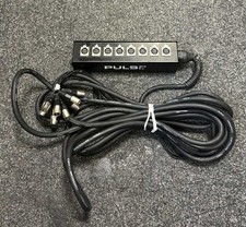 PULSE PLS00334 8 Way 30m Tour Grade XLR Multicore Stagebox Snake Wall Mountable