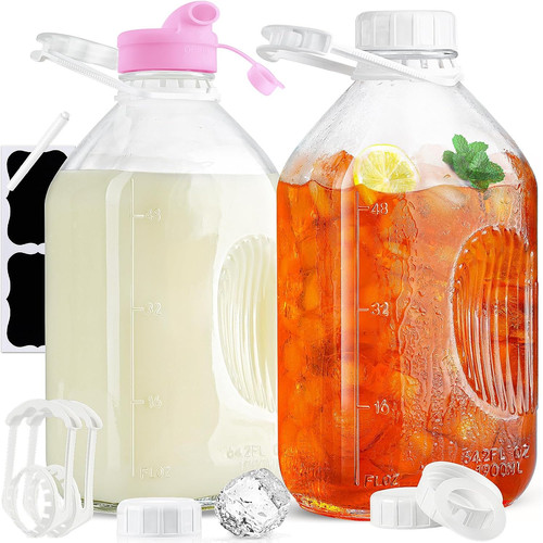 Pack gallon glass milk - pack, 1/2