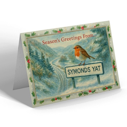 Xmas notelet symonds - xmas,