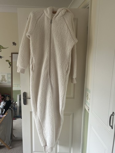 Next white sherpa - white, hooded