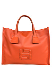 Ripani Dark Orange Women's Bag With Tone-On-Tone Logo E621LL Alda 100% Leather