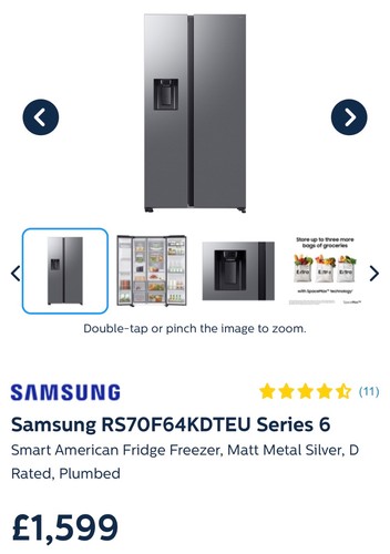 Samsung rs70f64keteu fridge - samsung,