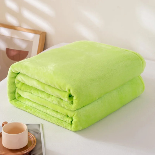 Coral fleece flannel blanket - coral,