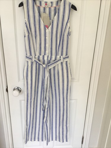 Boden blue stripe linen - linen, /
