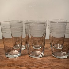 6 Small Fine Glass Vintage