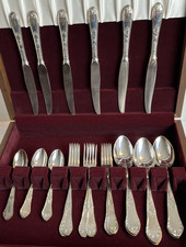 24pc Polish Hefra d. FRAGET MET-60 Silver Plated Flatware Set (Box NOT Included)