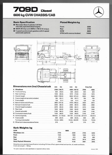 Mercedes benz 709d - mercedes-benz, cab