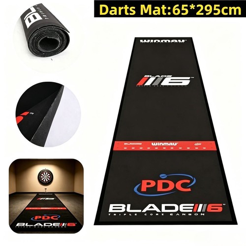 Darts mat black heavy duty - darts,