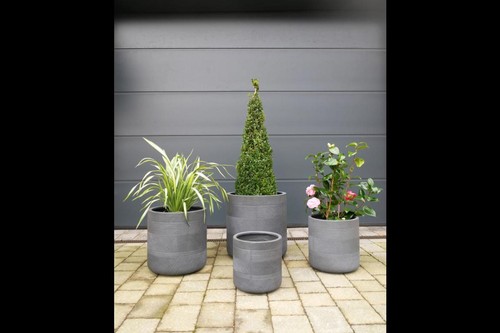 Forét ribbed grey set - set, 4