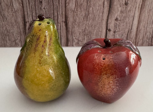 Vintage apple pear salt - pear,