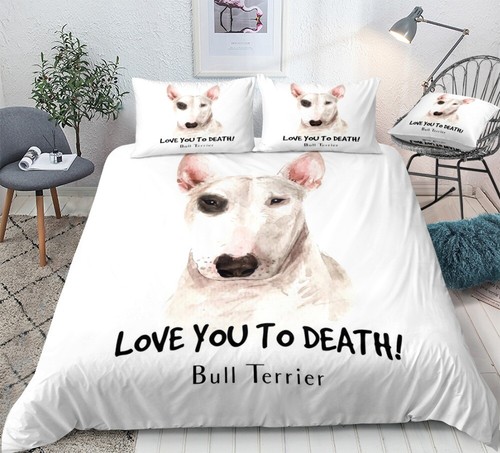 Bull terrier quilt duvet - quilt,