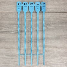 Security Tags Plastic Pull Ties Secure Anti-Tamper Numbered Seals 330mm Blue Tie