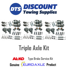 Alko 200 & 230mm Type Triple Axle Back Plate Trailer Brake Parts Service Kit x 1