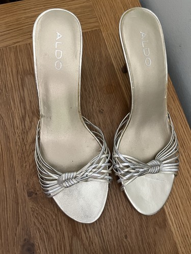Aldo gold slip heel - aldo,