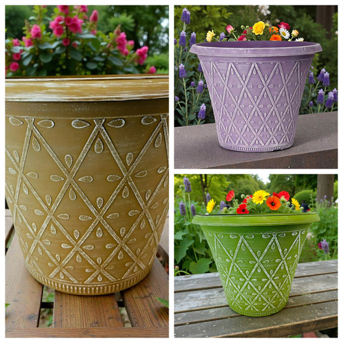 Large round plastic - plastic, plant