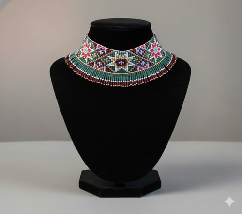 Handmade boho seed beaded - handmade,
